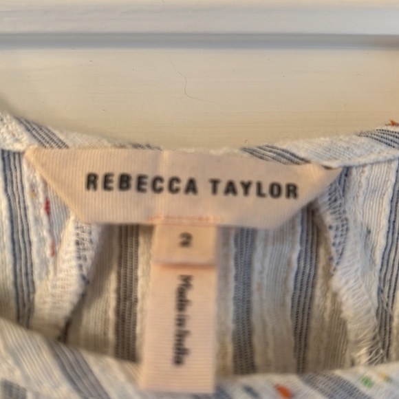 Rebecca Taylor Multi color stripes Dress size 2 - Picture 6 of 12